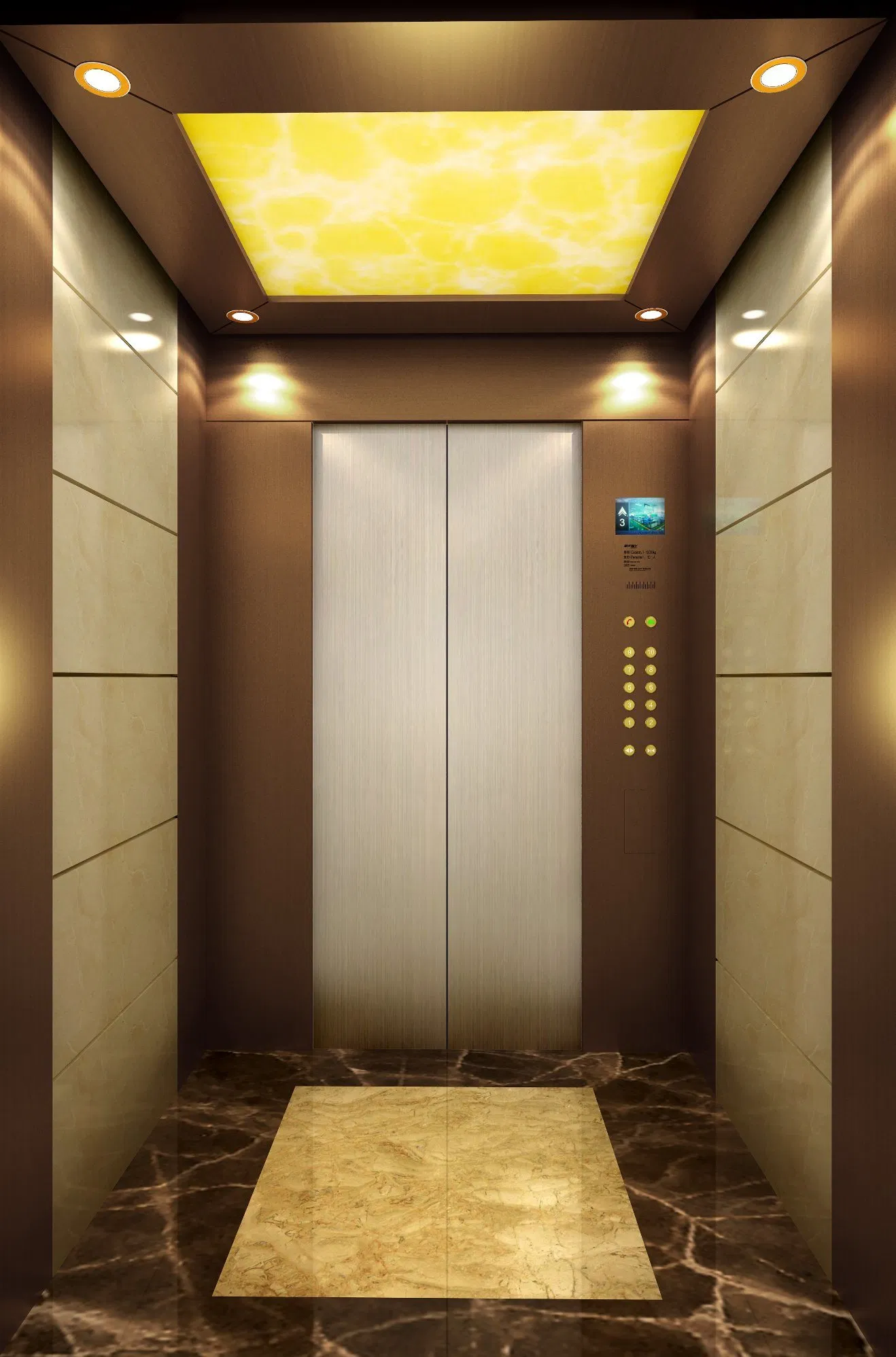 Panoramic Sightseeing Freight Goods Observation House Residential Glass Passenger Home Lift Villa Elevator