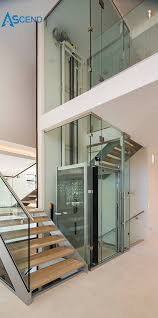 High Security Stainless Steel Glass Large Capacity Passenger Villa Elevator for Home