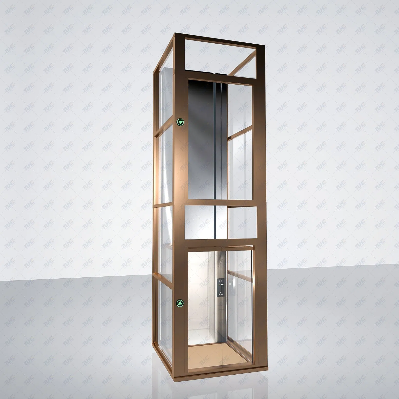 Vertical Disable Elderly House Lift Platform Hydraulic Handicap Home Villa Wheelchair Residential Passenger Observation Glass Sightseeing Elevator