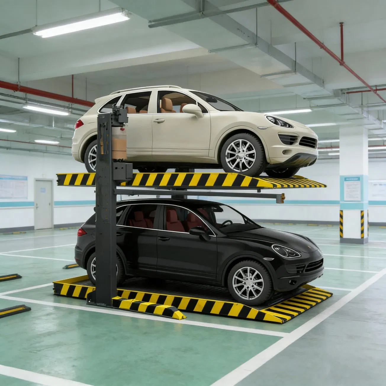 CE Approved Home Garage Hydraulic Two Post Car Parking Lift 2000 Kg Load Garage Parking Lift