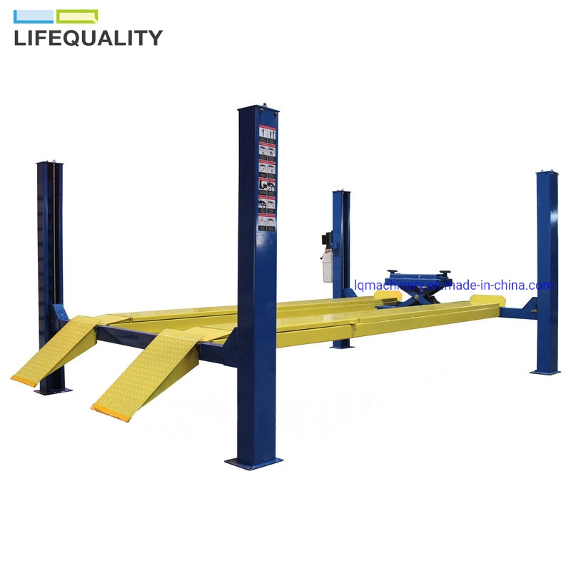 China Car Auto Wheel Alignment 4 Four Post Car Hoist Lift
