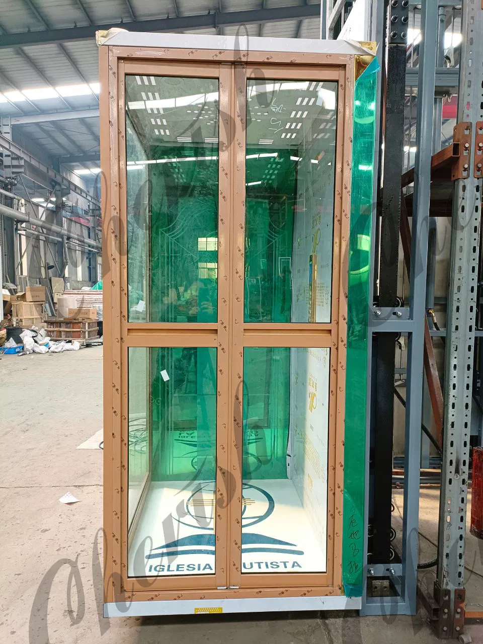 Customized Hydraulic Small Villa Home Elevator Passenger Lift 2 Floor Residential Mini Sightseeing Elevator House Panoramic Glass Elevator