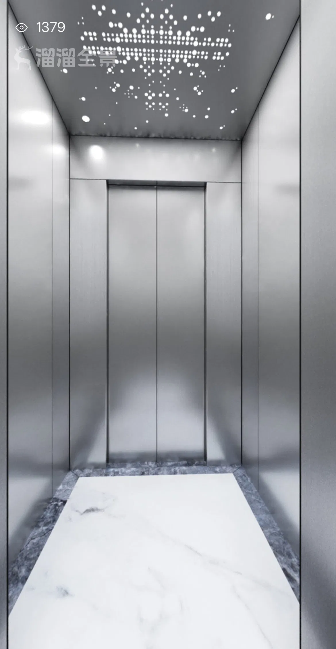 Low-Pit Passenger Elevator for Renovating Old Buildings, 8 Person Capacity