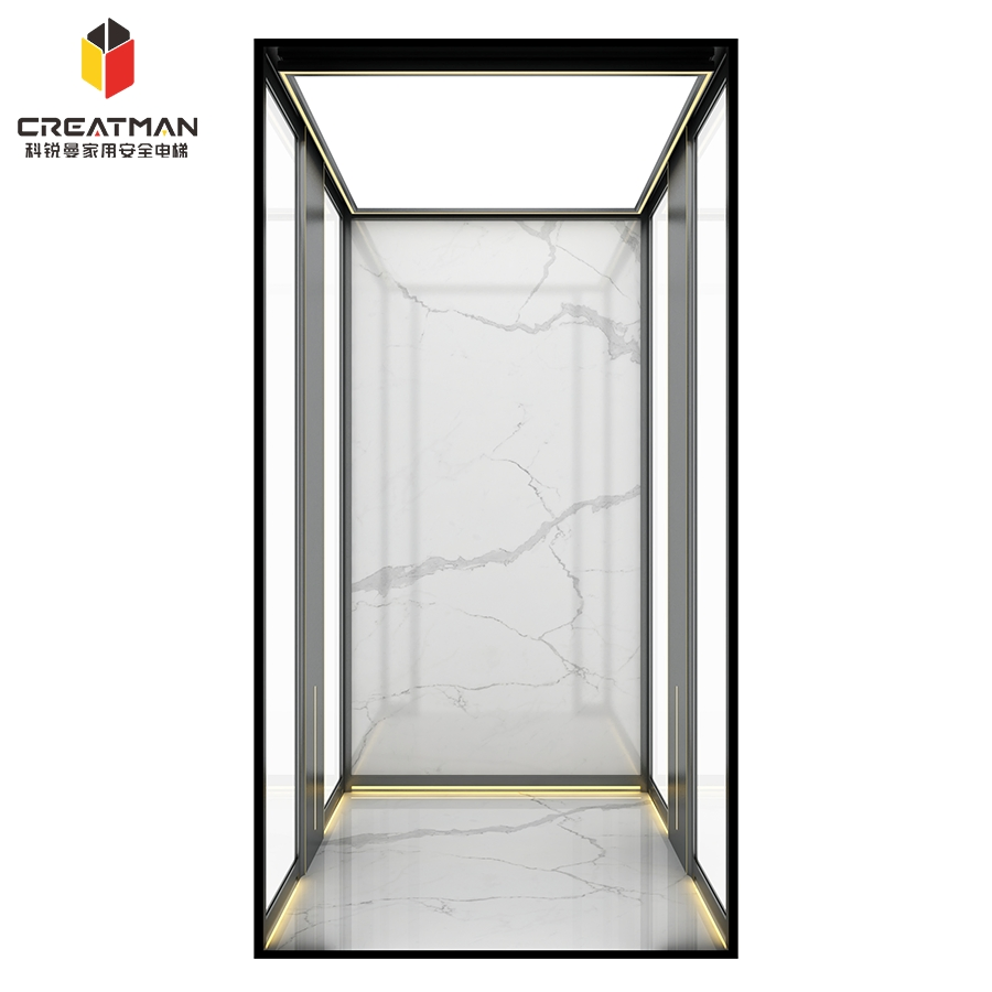 Low Pit Requirement Small Footprint Home Villa Sightseeing Residential Elevator