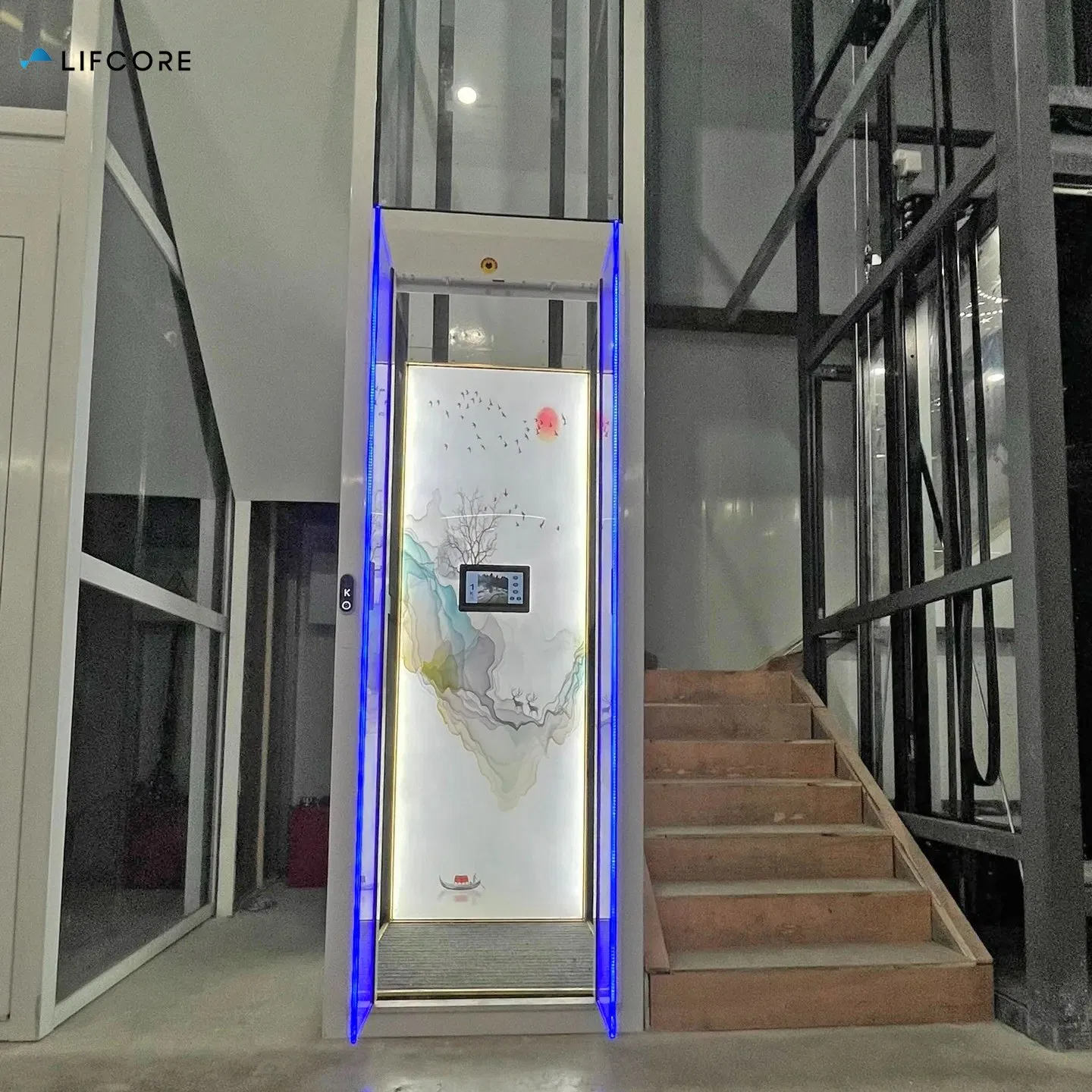 2 Floors Residential Lifts and Elevators Home Lifts for Elderly Shaftless Chair Lift