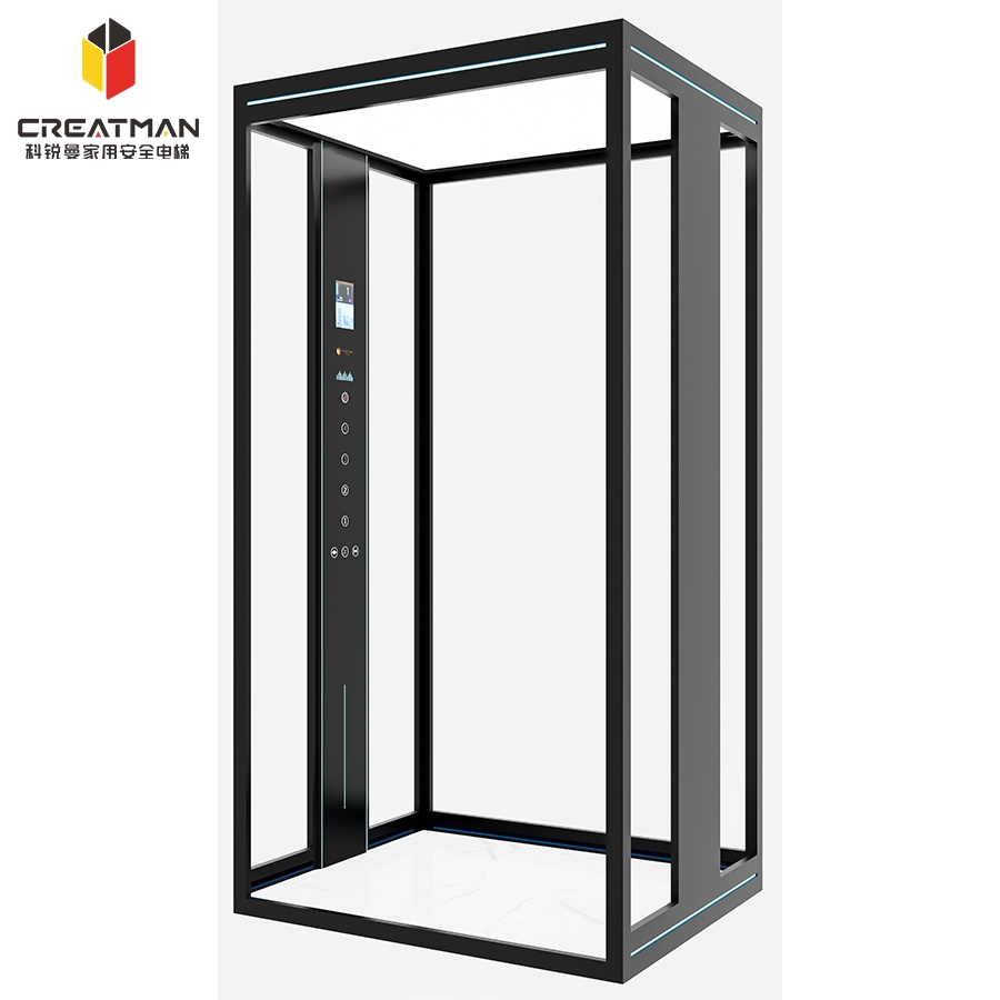 Traction Gearless Low Pit Economical Home Villa Elevator