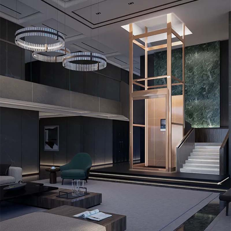 Quality Screw-Driven Home Lift Private House Screw Column Elevator