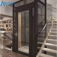 High Security Stainless Steel Glass Large Capacity Passenger Villa Elevator for Home