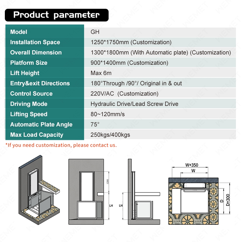 Outdoor Lifts for Disabled Cheap Wheelchair Platform Lift Residential Wheelchair Lift