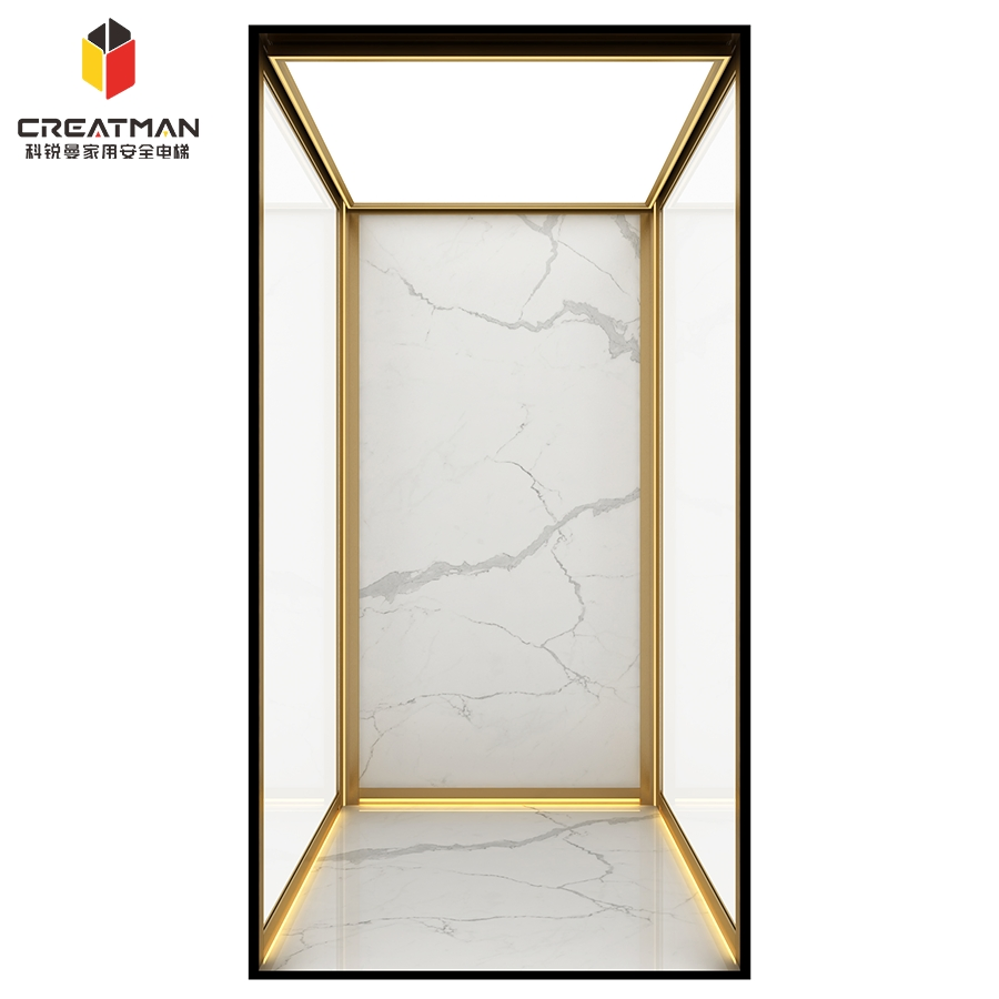 No Structural Damage Low Pit / Pitless Home Villa Passenger Residential Elevator