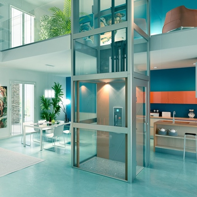 Indoor and Outdoor Small House Elevators Shaftless Home Lift Good Price