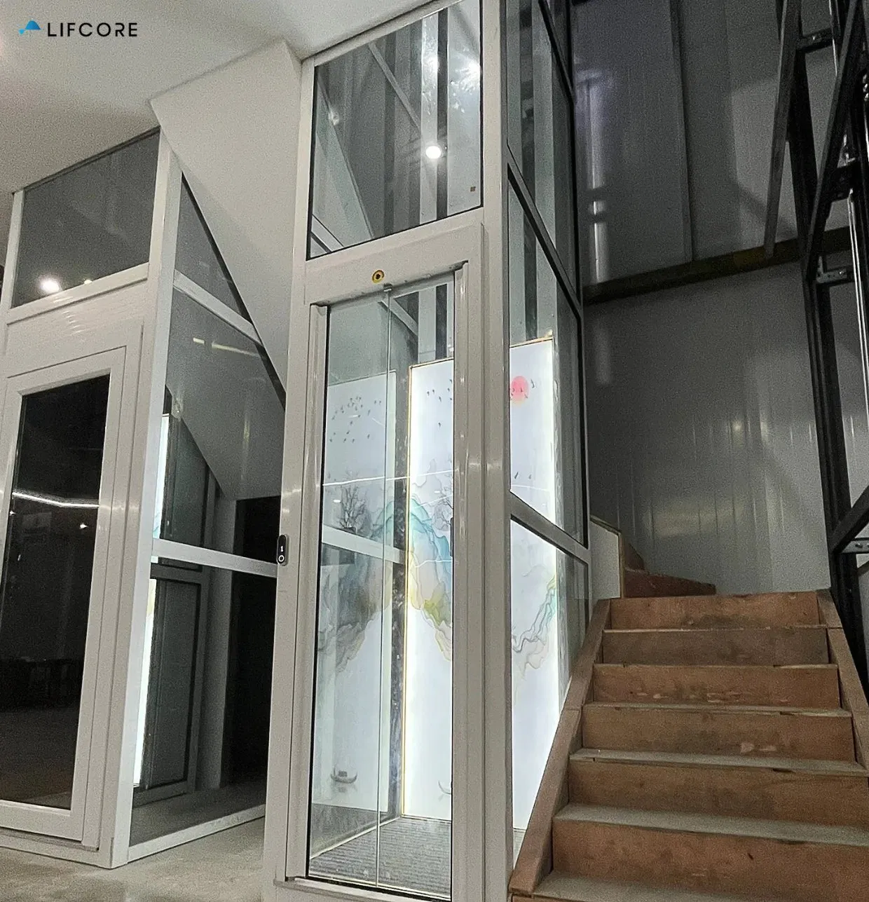 2 Floors Residential Lifts and Elevators Home Lifts for Elderly Shaftless Chair Lift