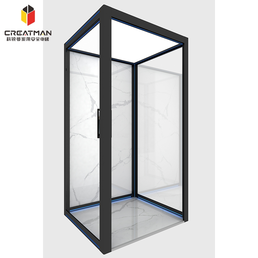 Flexible Installation Low Pit Machine-Room-Less Home Villa Elevator