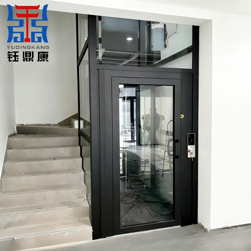 Aesthetic Home Elevator for Modern Architecture with Glass Cabin