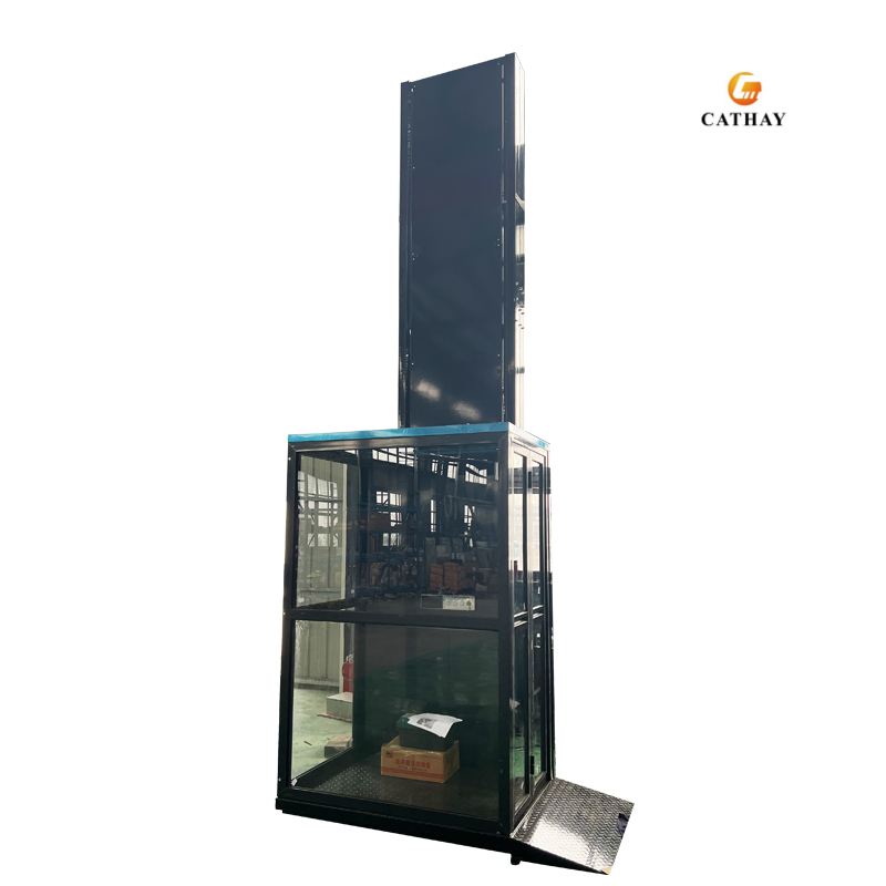 Hydraulic Small Residential Apartment Elevator 2-5 Floors Shaftless Passenger Lift with CE