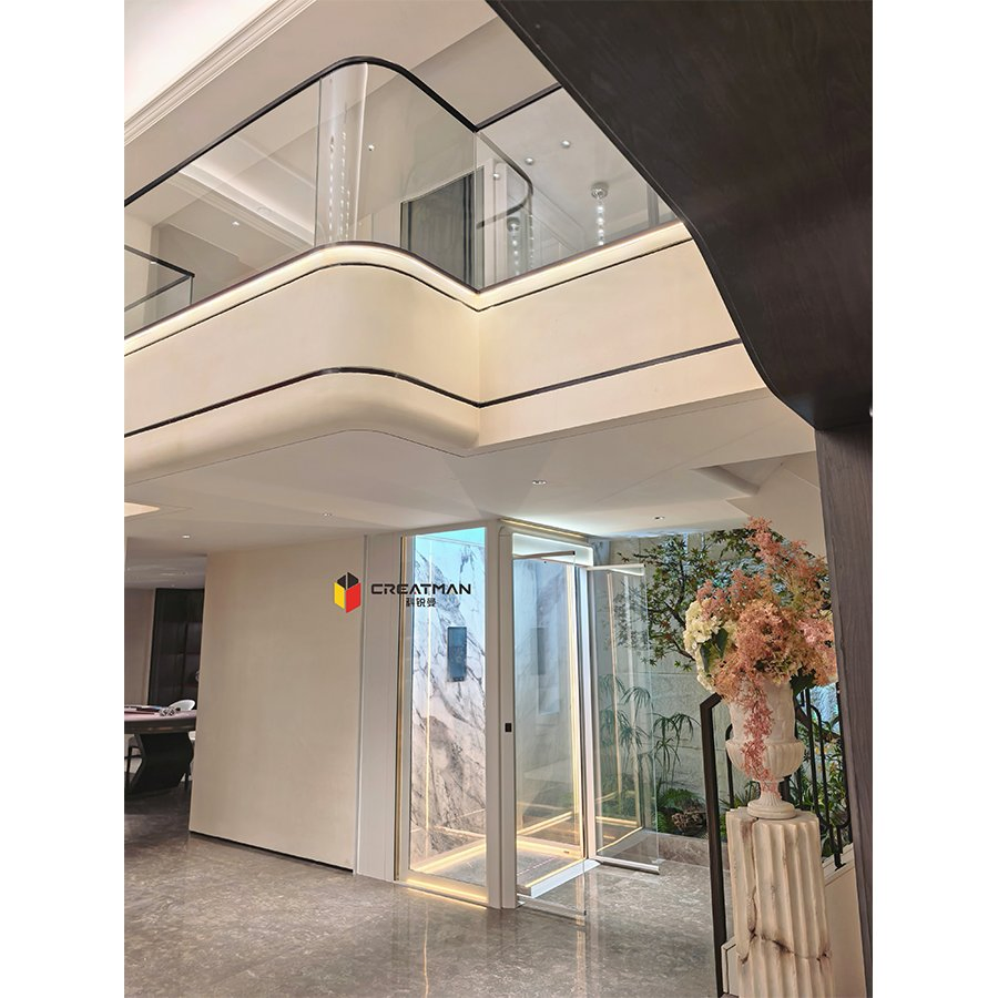 Machine-Room-Less Low-Pit Anti-Pinch Sensor Door Home Vill Elevator