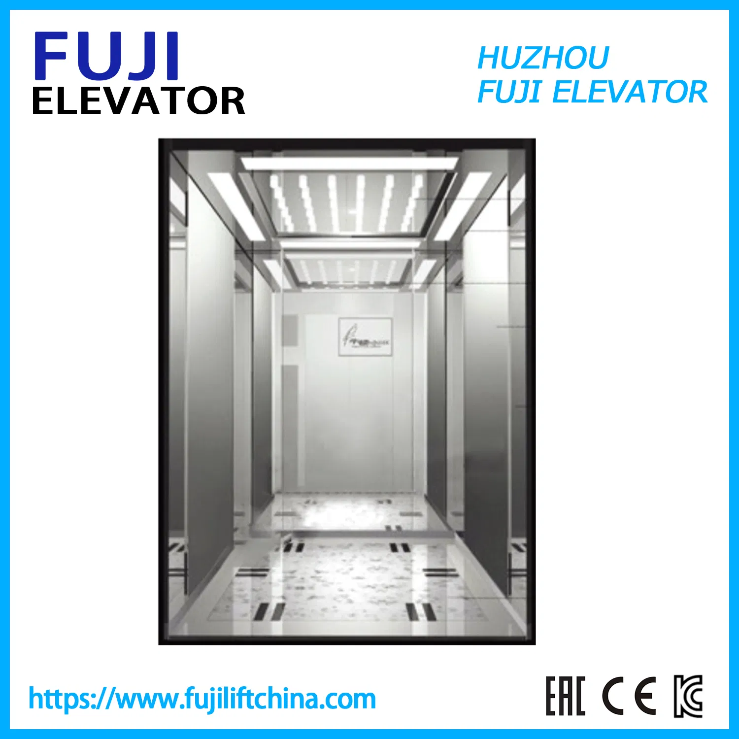 FUJI Vvvf Elevator China Factory Passenger Elevator Sightseeing Residential Home Villa Passenger Elevator Lift Panoramic Observation Glass Elevator