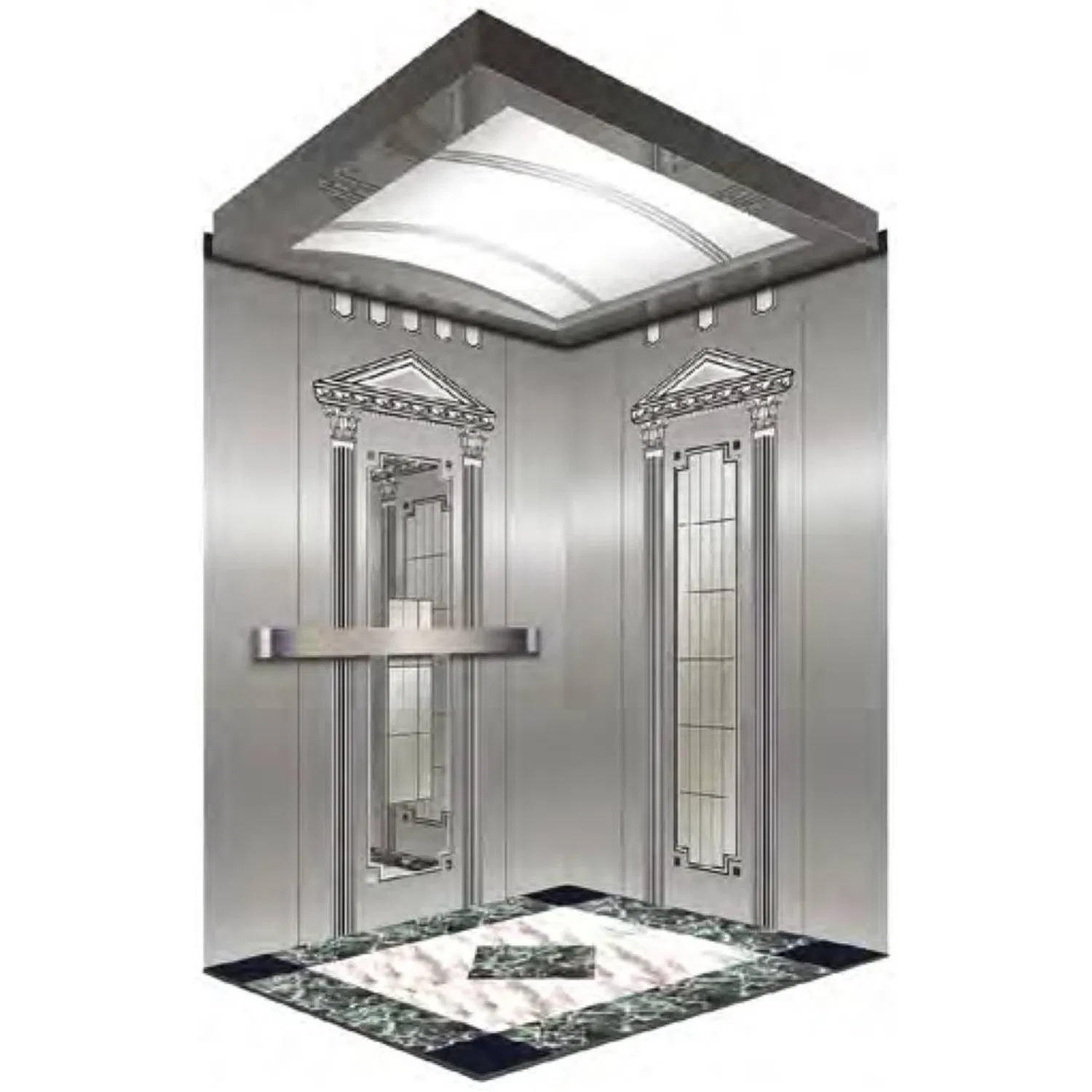 Gearless Vvvf Control Indoor Outdoor House Platform Hydraulic Handicap Villa Apartment Small Home Passenger Vacuum Residential Elevator Lift