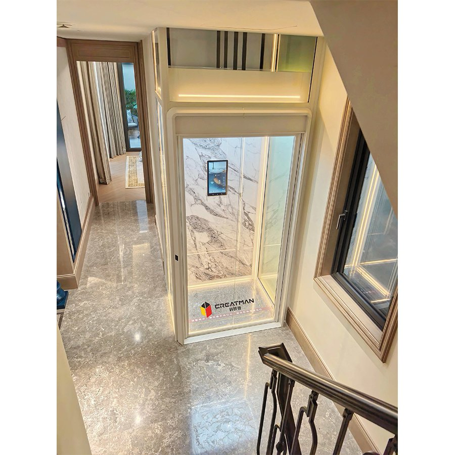 Machine-Room-Less Low-Pit Anti-Pinch Sensor Door Home Vill Elevator