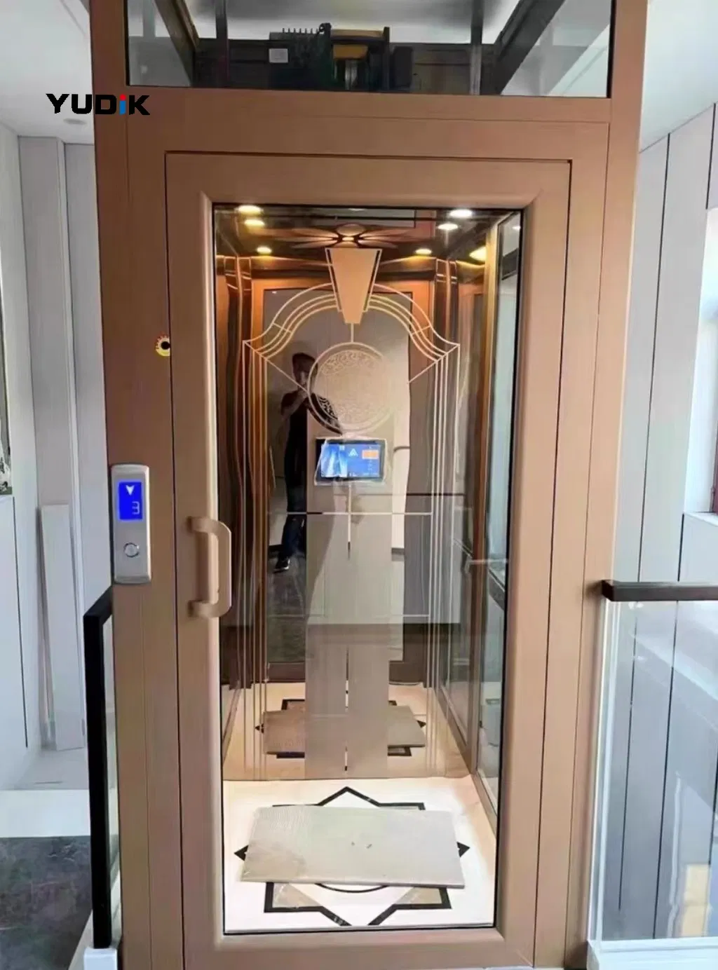 BV Approved Hydraulic Elevator for Old Home with Shallow Pit &amp; CE