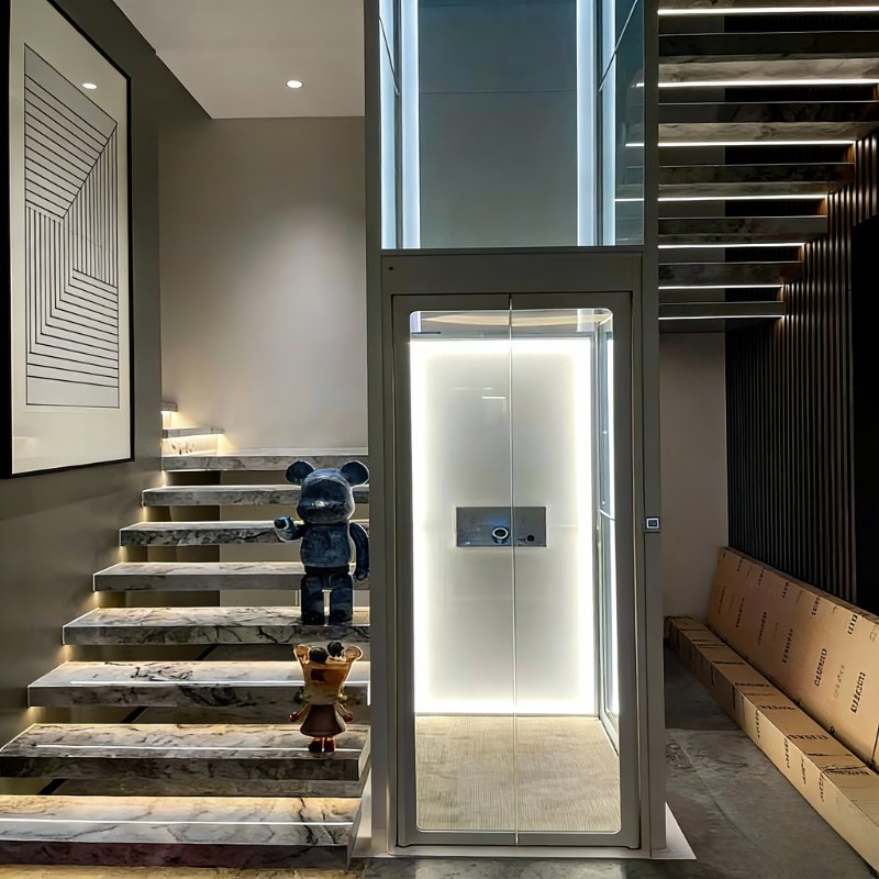 Automatic Large Inventory Environmentally Friendly Traction Residential Elevator for Duplexes