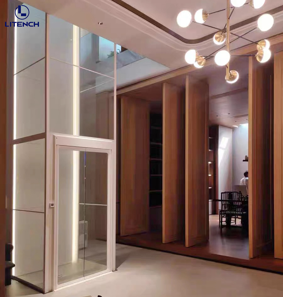 No Machine Room Small Passenger Elevator Hydraulic Home Lifts for Elderly