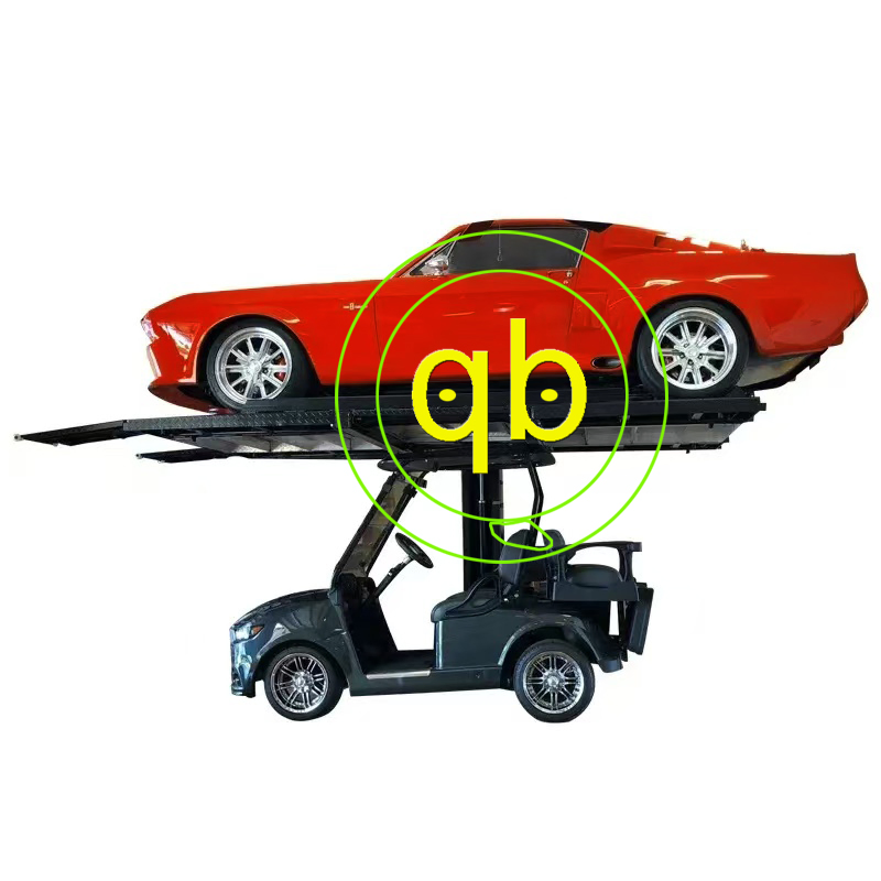 One Single Post Pole Car Parking Lift System Stacked Vehicle Hydraulic Vertical Mechanical Home Garages Vertical Simple Storage Platform Hoist Equipment