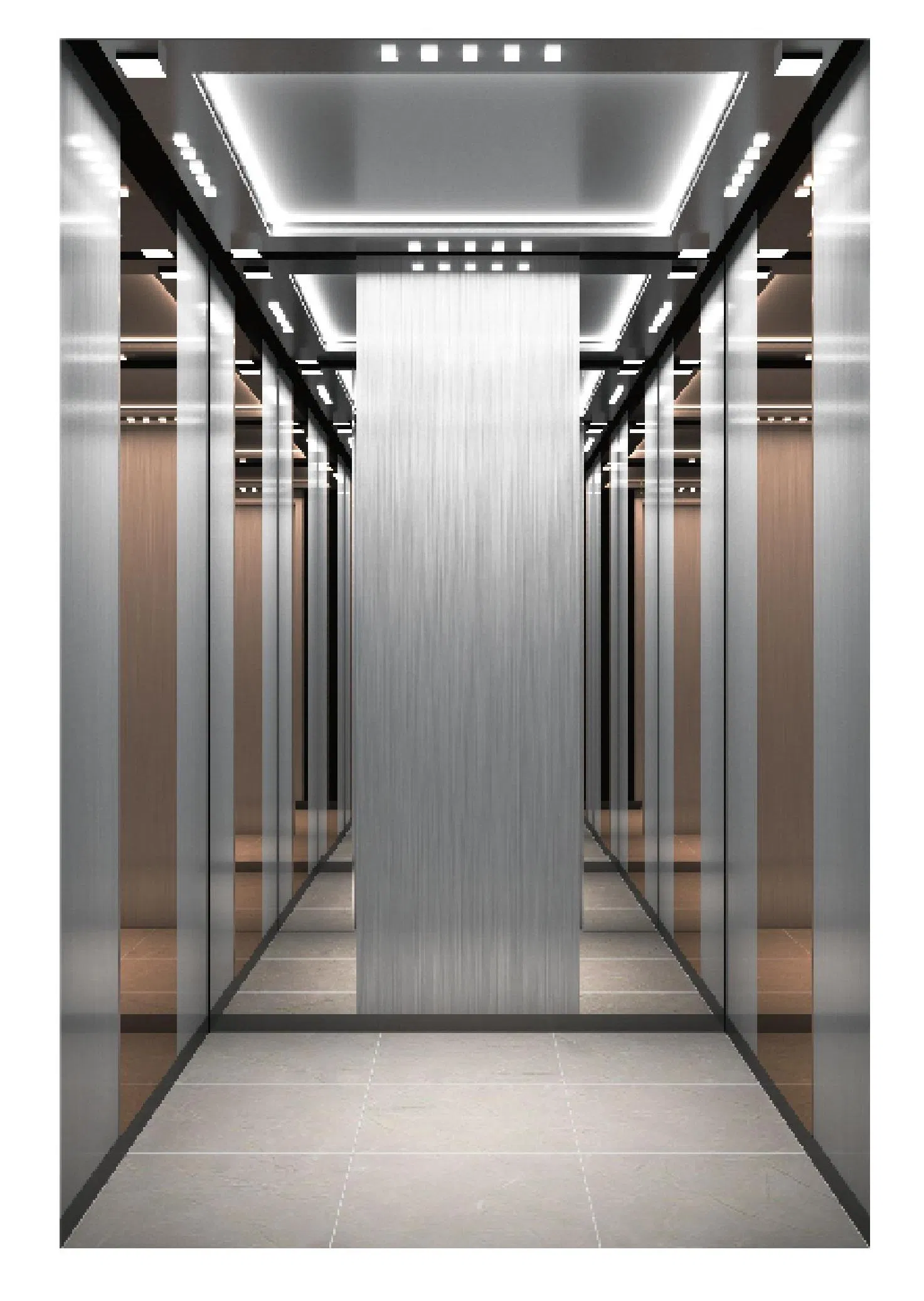 Hot Sale Hairline Stainless Steel Passenger Elevator with Low Cost Villa Elevator