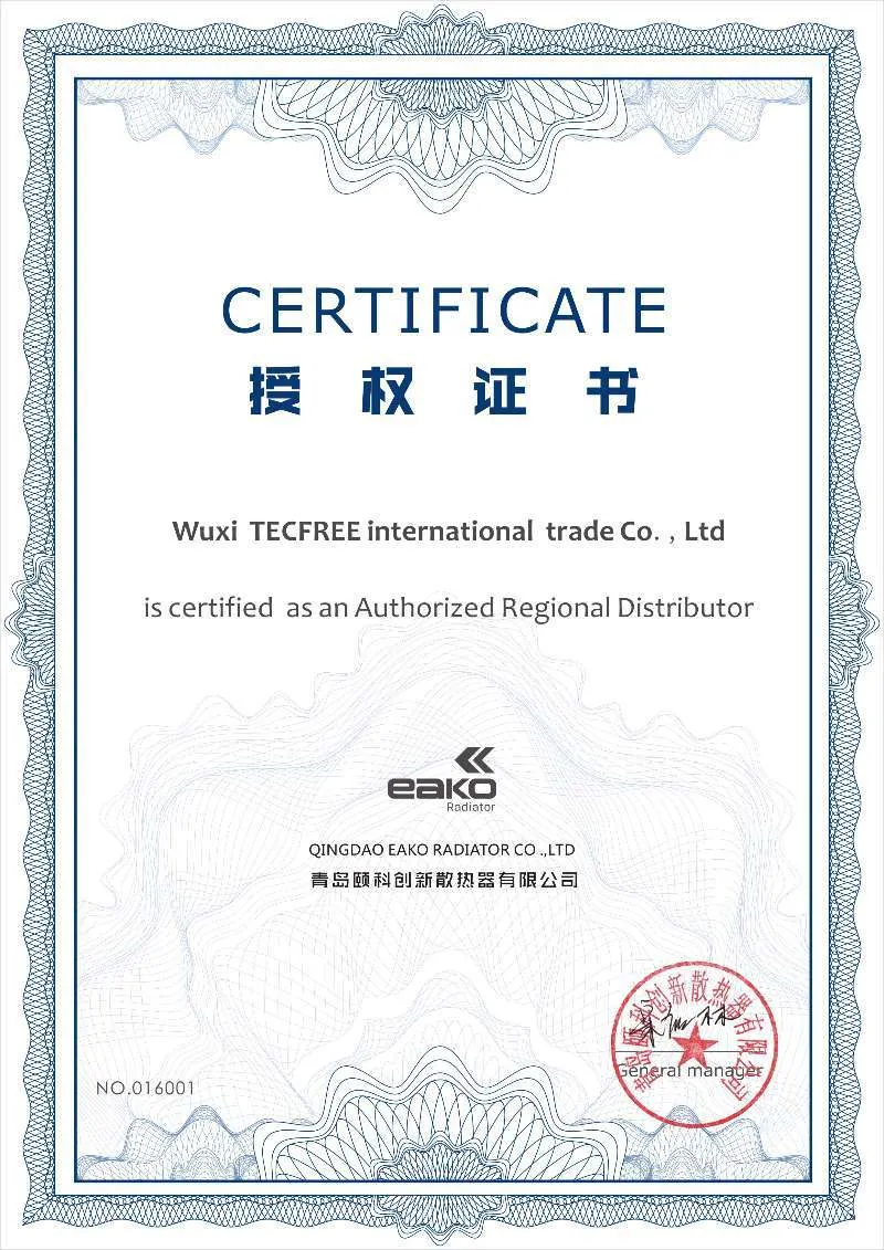 Radiator Specifications