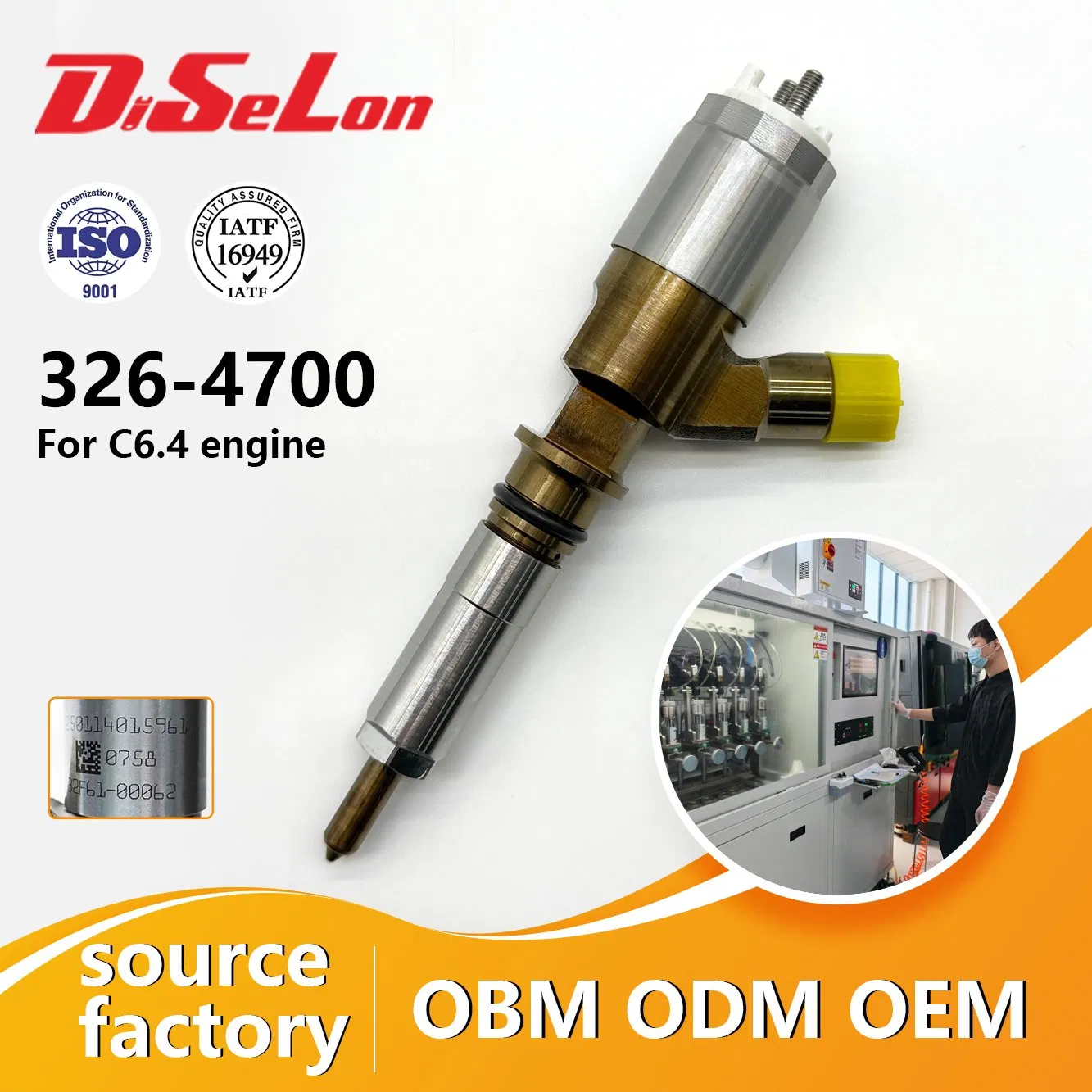 Common Rail Injector 326-4700 10r-7675 Fuel Injector for Excavator Engine Reliable Replacement