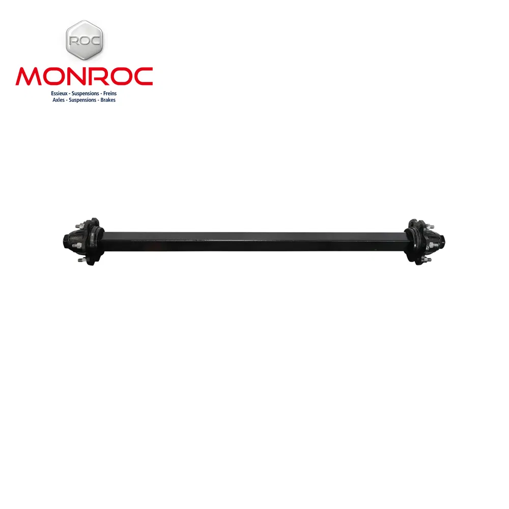 Monroc Roc Unbraked Axle 2ton Capacity Trailer Axle Spindle and Hubs