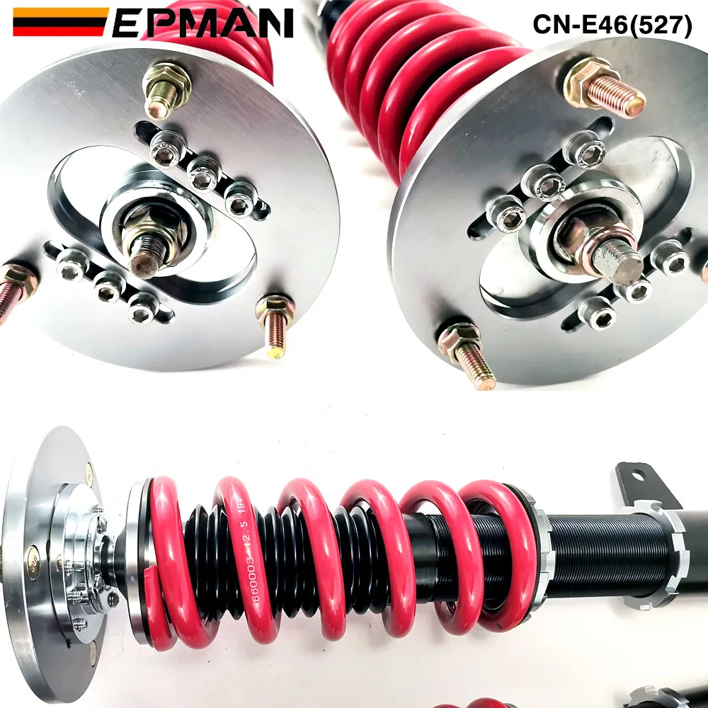 Epman Coilovers Spring Struts Racing Suspension Coilover Kit Shock Absorber for 01-05 BMW E46 330I/330ci/330xi Cn-E46 (527) (RANDOM COLOR)