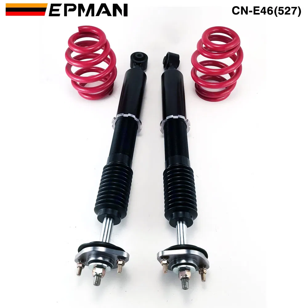 Epman Coilovers Spring Struts Racing Suspension Coilover Kit Shock Absorber for 01-05 BMW E46 330I/330ci/330xi Cn-E46 (527) (RANDOM COLOR)