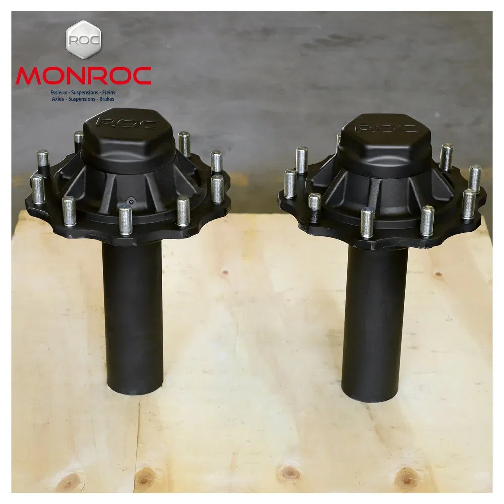 Monroc Roc Unbraked Axle 2ton Capacity Trailer Axle Spindle and Hubs