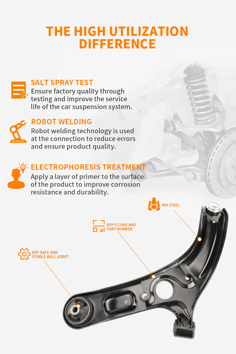 Eep Car Parts Suspension Upper Lower Control Arm for Toyota Honda Nissan Mazda Mitsubishi Subaru Hyundai