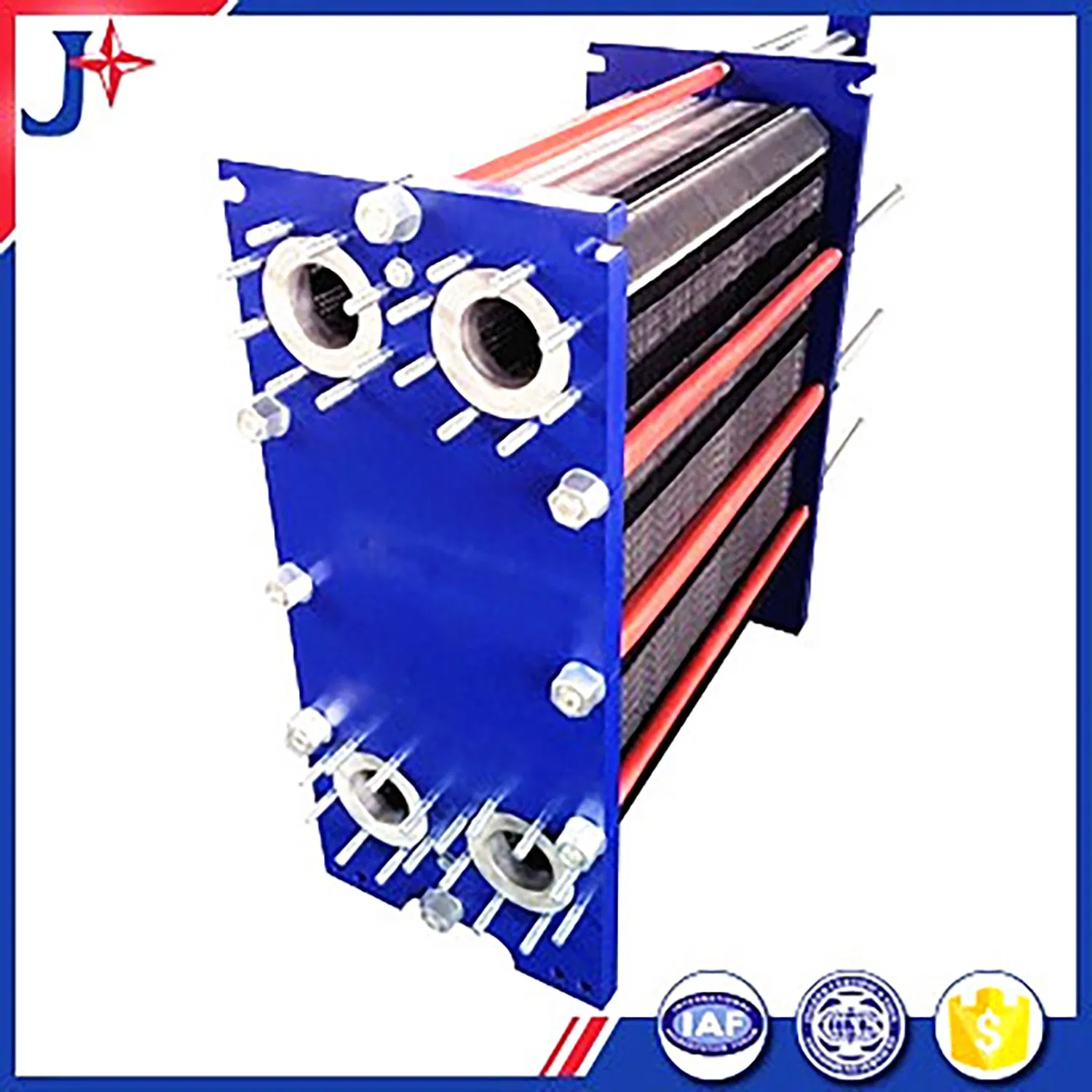 Customized, 304, 316L, Titanium Heater Shanghai Jiangxing Air Heat Exchanger Radiator