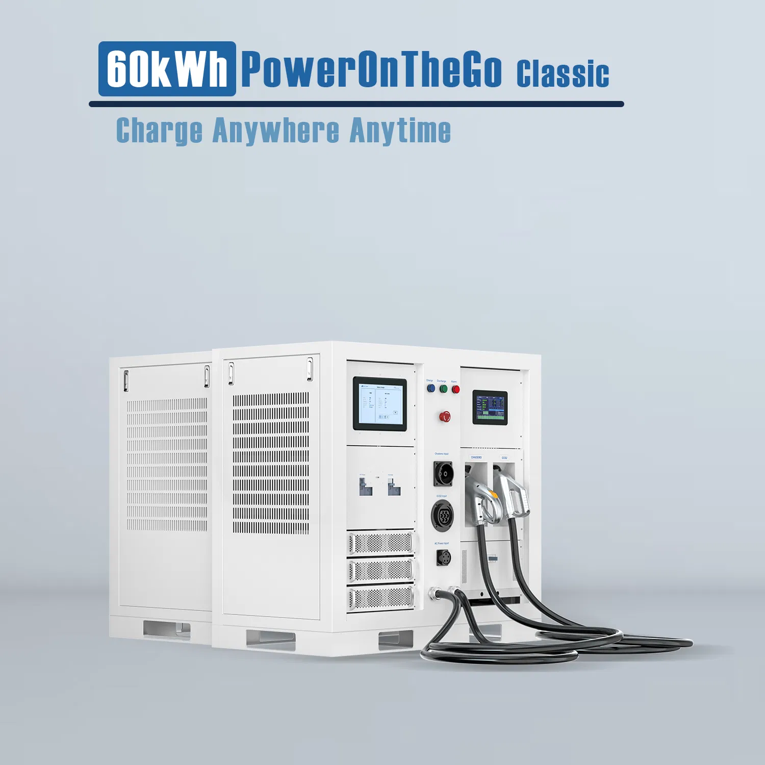 Emergency Ready 60kwh Mobile EV Battery System PowerOnTheGo Classic for Commercial