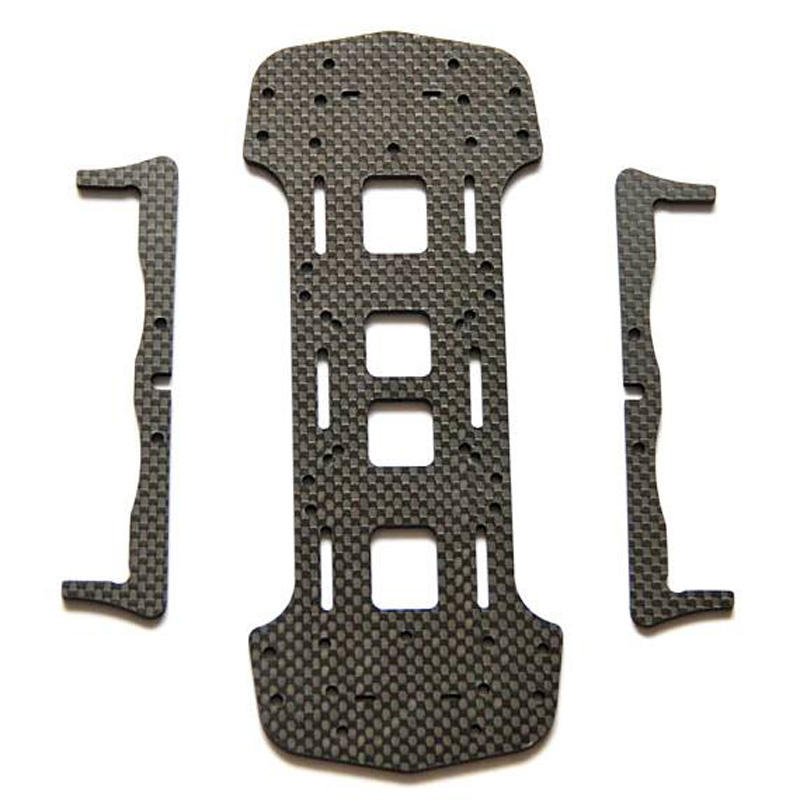 OEM July Carbon Fiber Racing Drift RC Car Chassis Parts CNC Custom Thickness 2.5mm/3mm 3k Customizable Lightweight High Strength