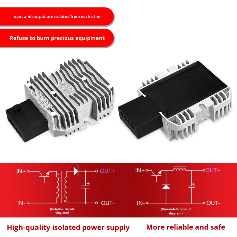 24V 48V 72V to 5V 12V 24V DC-DC Buck Converter 35-100V to 24V Isolated DC-DC Power Converters Vehicle Power Supply