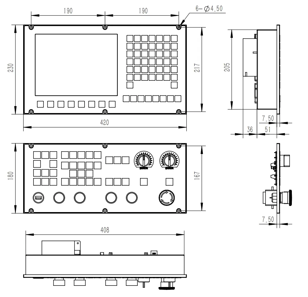 CNC Lathe Turning Center Machine Atc Macro with Servo Motor and Driver CNC Controller Tool Holder