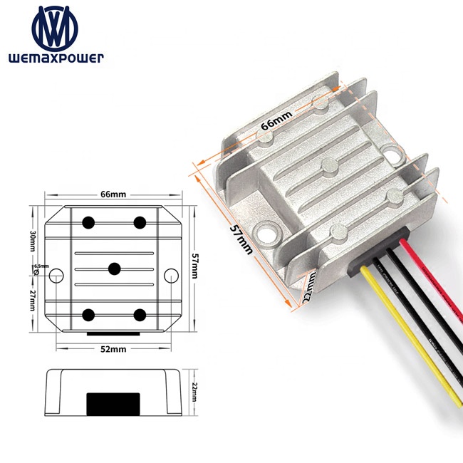 Waterproof Car Dc 12vdc Step up 24vdc Voltage Regulator 3A boost Module 12v to 24v Dc Dc Converter