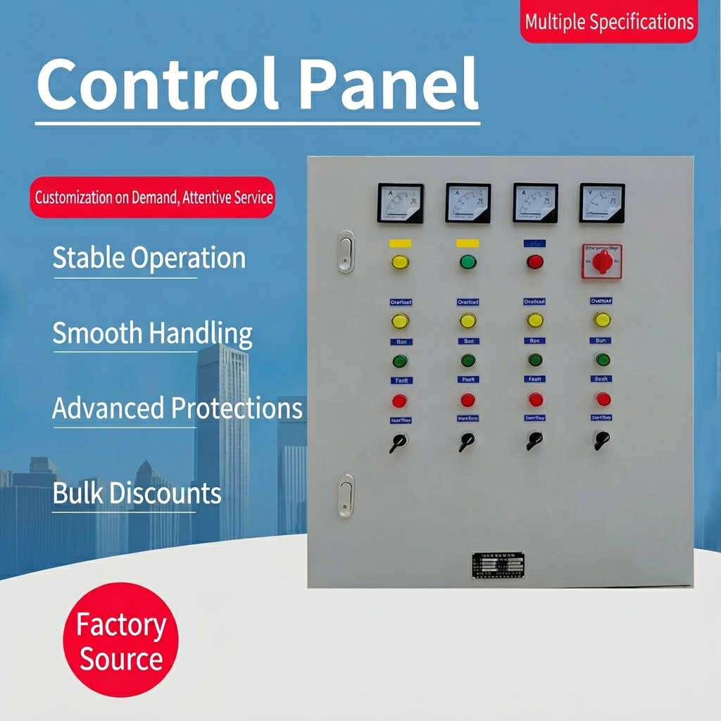 Customized Pump Control Box LV Distribution Panel UPS EV Charger Power Monitoring Cabinet 40-250A Current IP30-65 Protection
