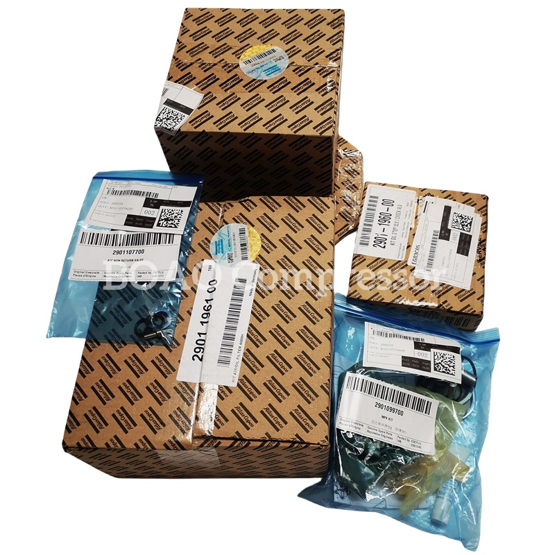 Screw Compressor Atlas Copco Spare Parts Air End Oil Filter Dryer Valve Service Kit Fan Motor Controller