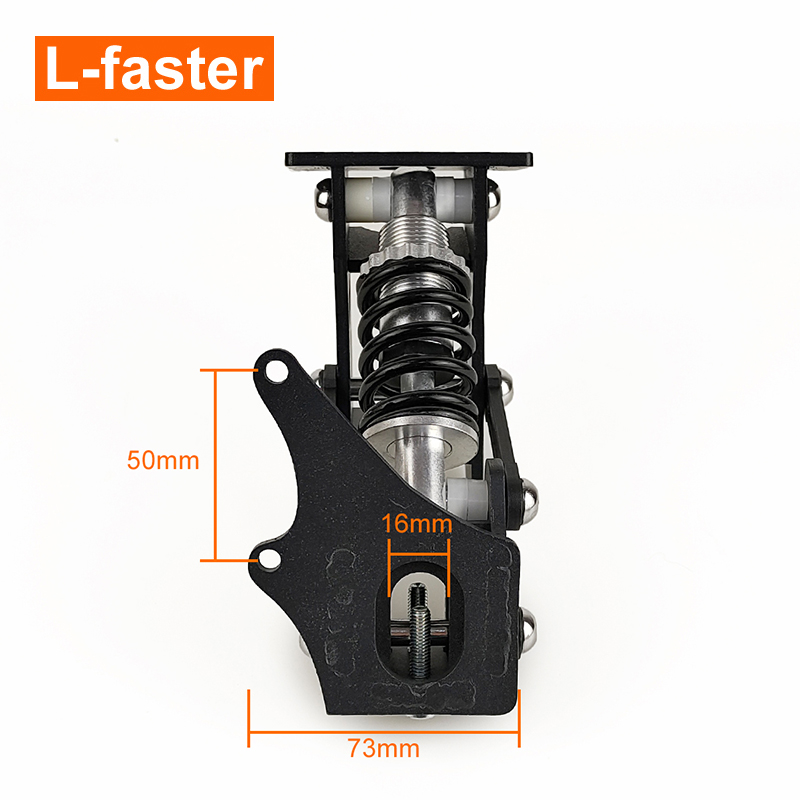 L-faster 2 PCS Customized Spring Shock Absorption Suspension Bracket for Single Axle Electric Hub Wheel Motor