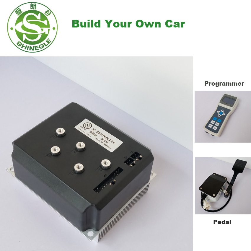 SHINEGLE 96V 10KW EV Brushless Motor VCU Speed Controller Kit for Beetle Atv