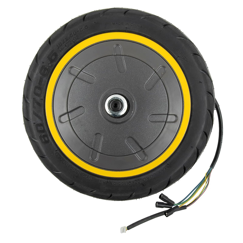 Rear Drive Wheel Solid Rubber Tire Brushless DC BLDC Motor Electric Scooter Hub Motor
