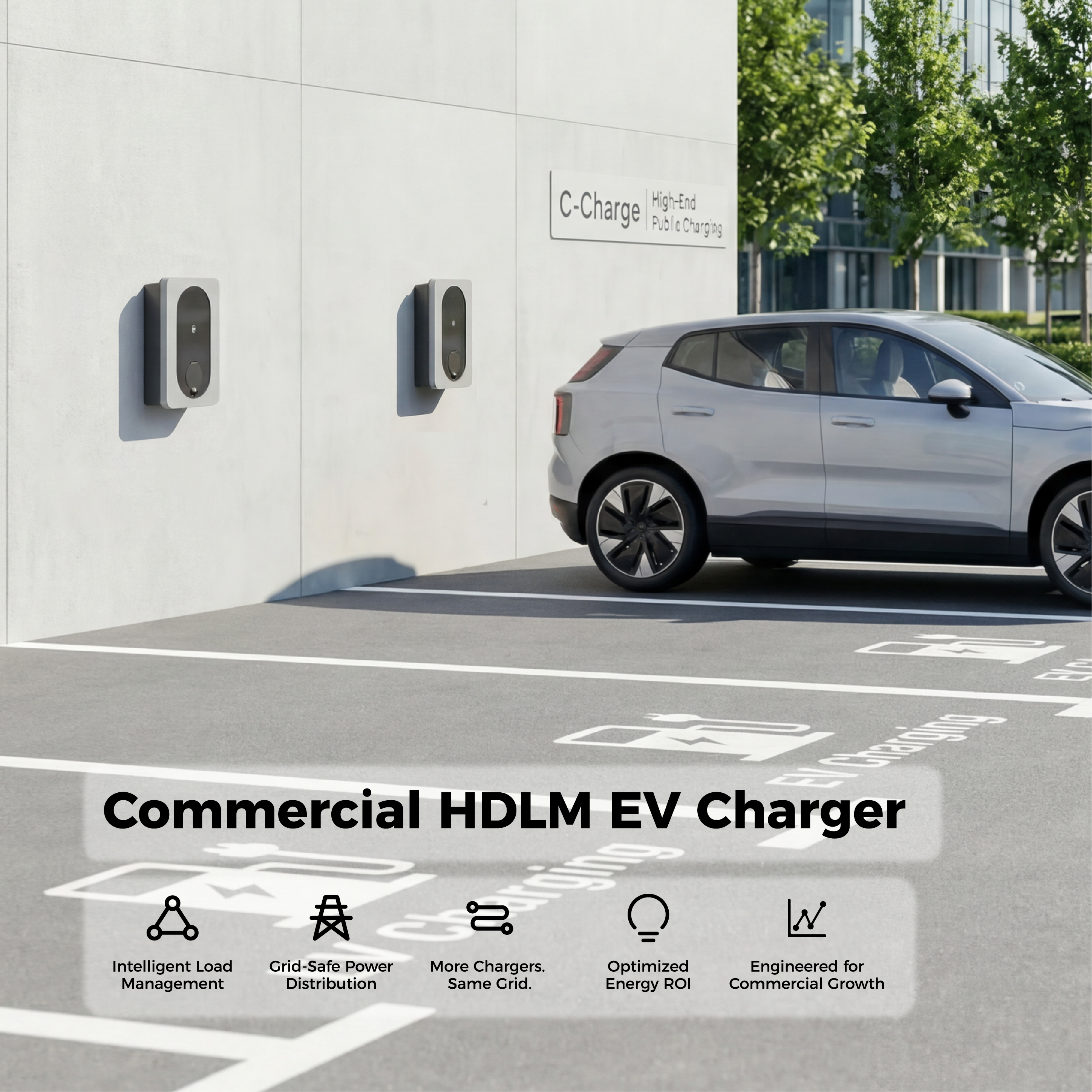 Custom Public OCPP 1.6J Compatible Wallbox Station Type 2 7kw Smart AC Electric Vehicle Charging Station DLB EV Charger Station