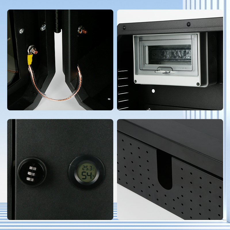 Saipwell IP65 Outdoor Wall Mounted 220/380V Electric Vehicle Distribution Box Ev Charger Stand Cold Rolled Steel Enclosure