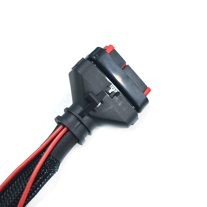 High Voltage 600V DB9 Pin 6.3 PVC Automotive Cable Engine Wire Harness for Car Excavator Fog Lamp