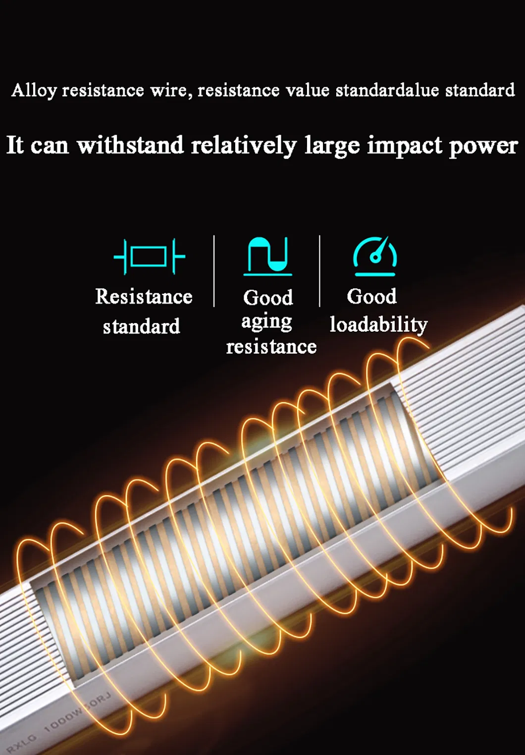 4800W 19 Ohm Brake Resistor, Regenerative Resistors for Elevator, Aluminum Body